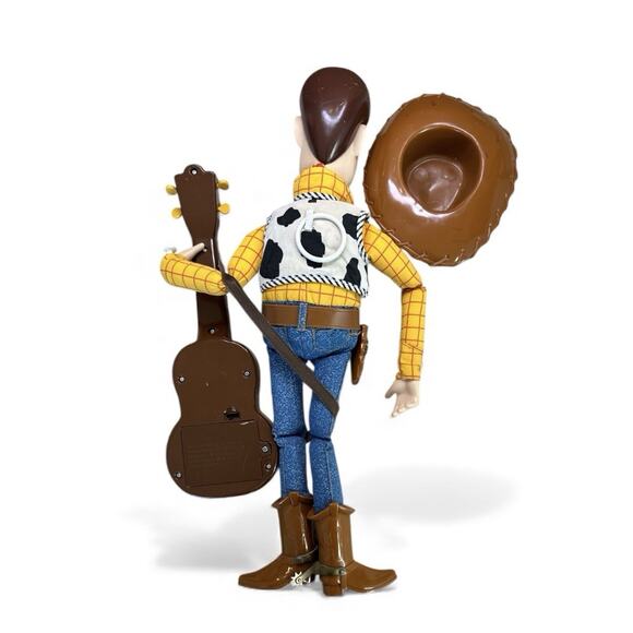 1999 Toy Story Singing Woody Figure Playing Guitar Hat Tested Buzz Lighteryear - Picture 6 of 7